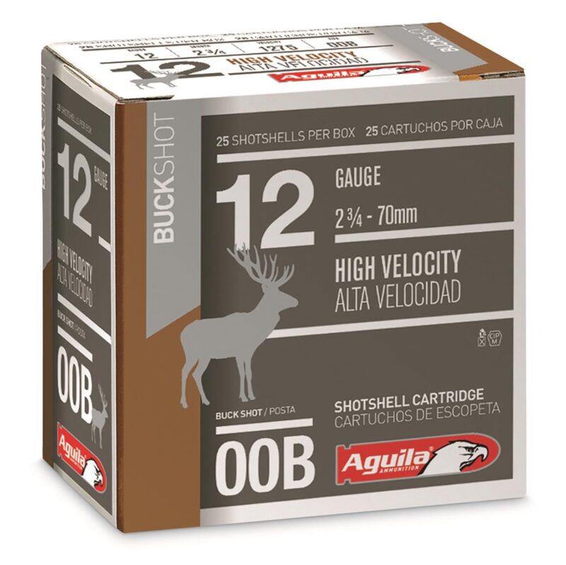 AGUILA 12GA 00 BUCKSHOT 9 PELLETS 2.75" AMMO 25RDS