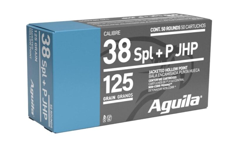 AGUILA 38 SPL +P 125GR JHP AMMO 50RDS