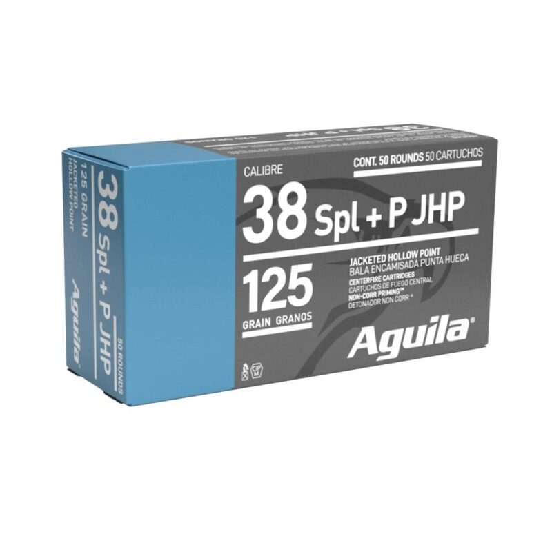 AGUILA 38 SPL +P 125GR JHP AMMO 50RDS