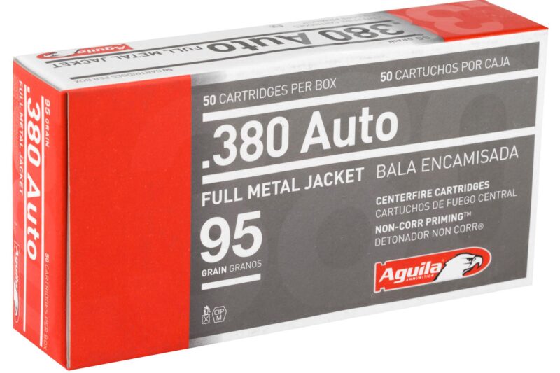 AGUILA 380 AUTO 95GR FMJ AGUILA 380 AUTO 95GR FMJ