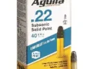 AGUILA 22LR 40GR LRN SUBSONIC AMMO 50CT