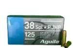 AGUILA 38 SPL +P 125gr JHP 50CT