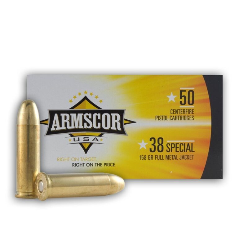 ARMSCOR 38 SPECIAL 158GR FMJ AMMO 50RDS