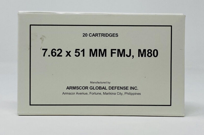 ARMSCOR 7.62X51 NATO 147GR AMMO 20CT