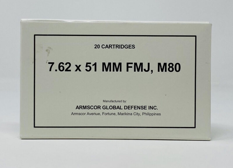 ARMSCOR 7.62X51 NATO 147GR AMMO 20CT