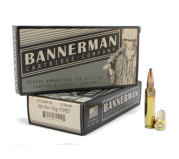 BANNERMAN 284 WIN BANNERMAN 284WIN 140GR AMMO 20RDS
