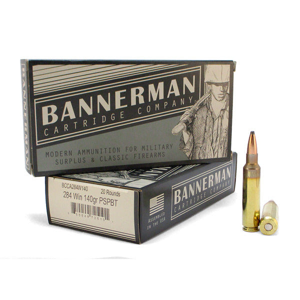 BANNERMAN 284WIN 140GR AMMO 20RDS