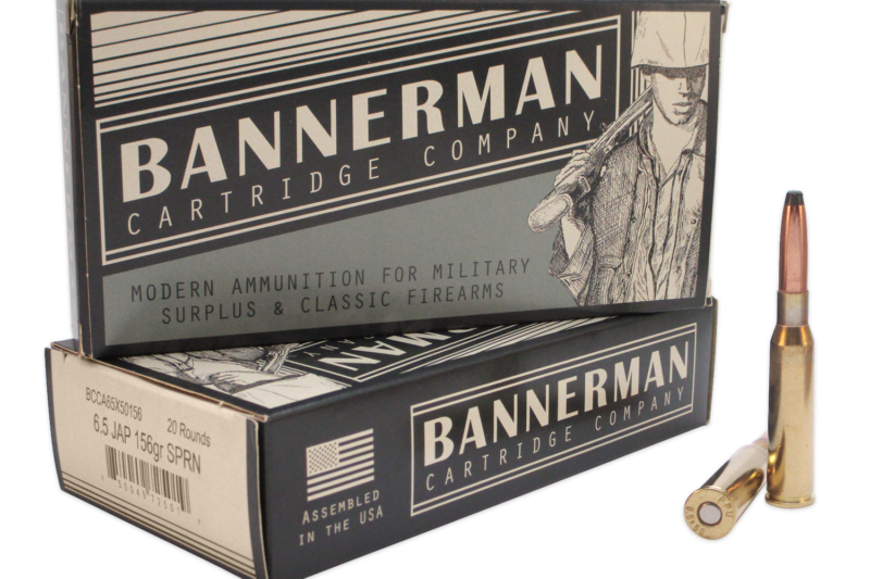 BANNERMAN AMMO 6.5X50 JAP 156GR SPRN 20CT