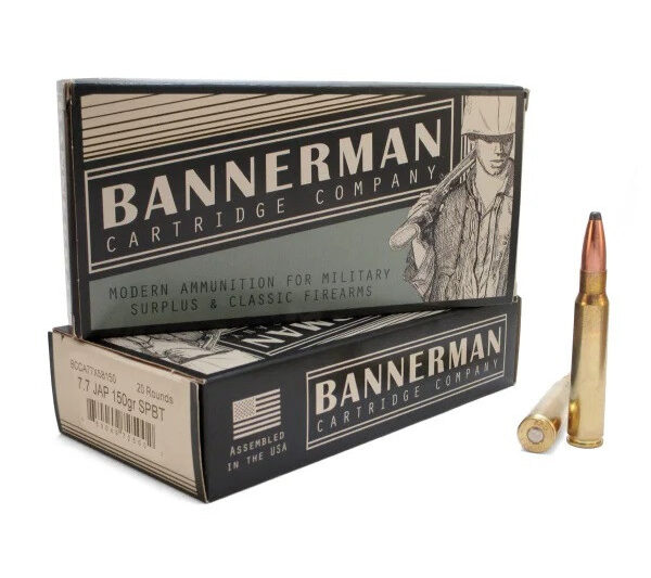 BANNERMAN AMMO 7.7X58 JAP 150GR SPBT