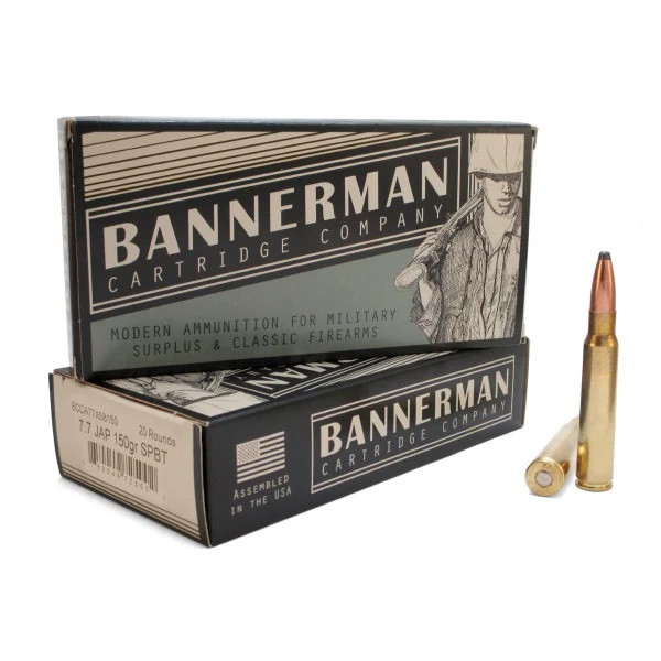 BANNERMAN AMMO 7.7X58 JAP 150GR SPBT