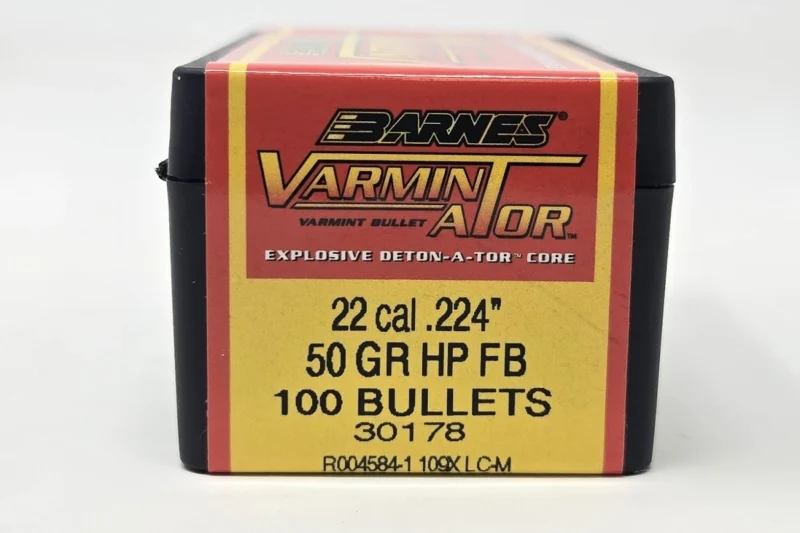 BARNES 22CAL (.224") 50GR HPFB VARMINATOR BULLETS 100CT