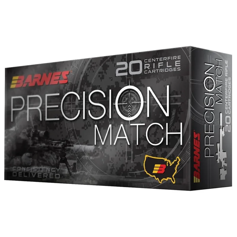 BARNES 308 WIN 175GR OTM-BT PREC-MATCH AMMO 20CT