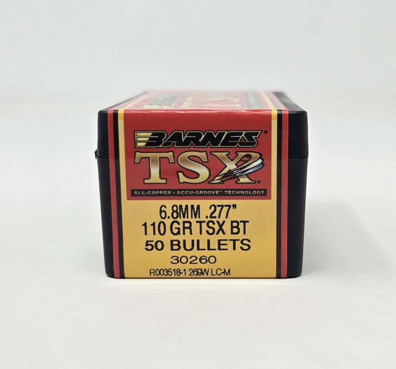 BARNES 6.8MM (.277") 110GR TSX BOATTAIL BULLETS 50CT