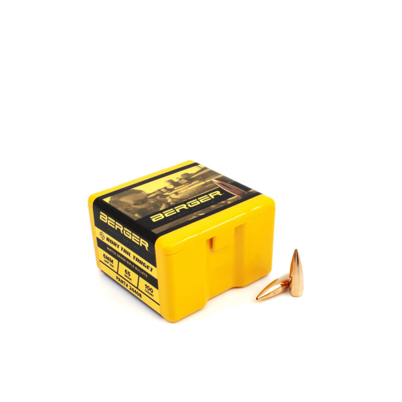 BERGER 6MM (.243") 65GR HPBT BULLETS 100CT