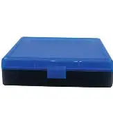BERRY 10MM/45 HINGED-TOP BOX 100-RND BLUE/BLK