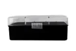 BERRY WSM HINGE-TOP BOX 50-ROUND CLEAR/BLK
