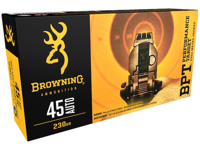 BROWNING 45 AUTO 230GR FMJ AMMO 500CT