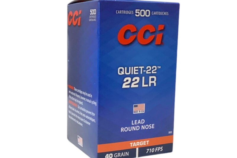 CCI QUIET SUBSONIC 22LR 40GR 710FPS AMMO 500RDS CCI QUIET SUBSONIC 22LR 40GR 710FPS AMMO 500RDS
