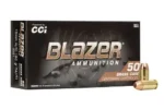 CCI 10MM 180GR FMJ FN BRASS AMMO 50CT