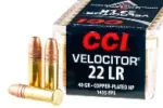 CCI VELOCITOR 22LR 40GR 1435FPS CPHP AMMO 50RDS