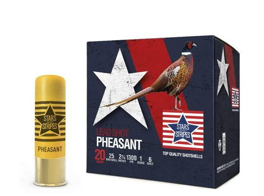STARS AND STRIPES 20GA 2.75" 1300FPS 1OZ #6 AMMO 25RDS