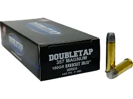 DOUBLETAP 357 MAG 180GR HARDCAST SOLID AMMO 20RDS