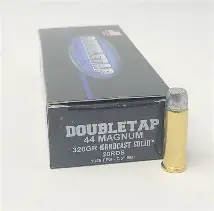 DOUBLE TAP 44 MAG 320GR HARDCAST WFN AMMO 20CT