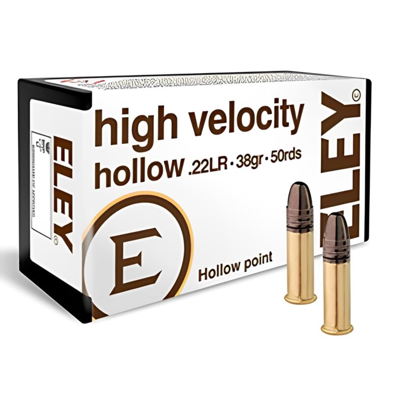 ELEY HIGH VELOCITY 22LR 38GR HP 50RD