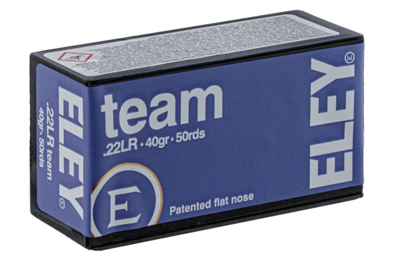 ELEY TEAM 22LR 40GR AMMO 50RDS
