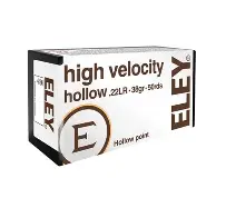 ELEY HIGH VELOCITY 22LR 38GR HP 50RD