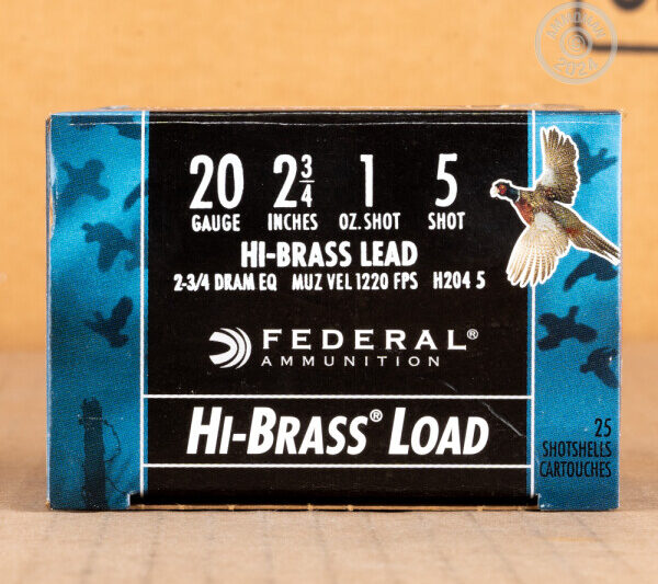 FED AMMO 20GA 2.75" 1OZ #5 Box