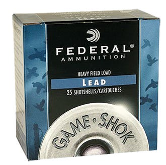 FEDERAL GAME LOAD 12GA 2.75" 3.25D 1-1/8OZ #6 AMMO 25RDS