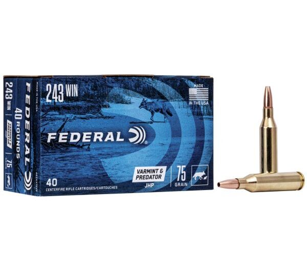 FEDERAL 243 WIN 75GR JHP 40CT FEDERAL 243 WIN 75GR JHP 40CT