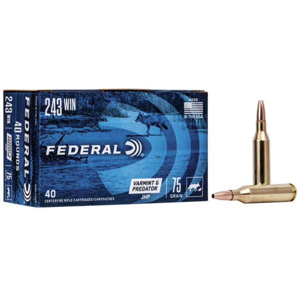 FEDERAL 243 WIN 75GR JHP 40CT