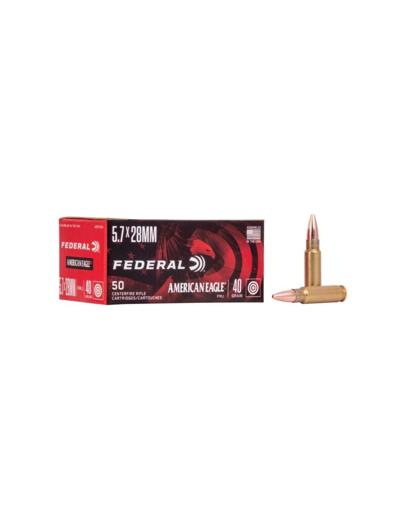 FEDERAL 5.7 x 28 40gr FMJ AMMO 50CT