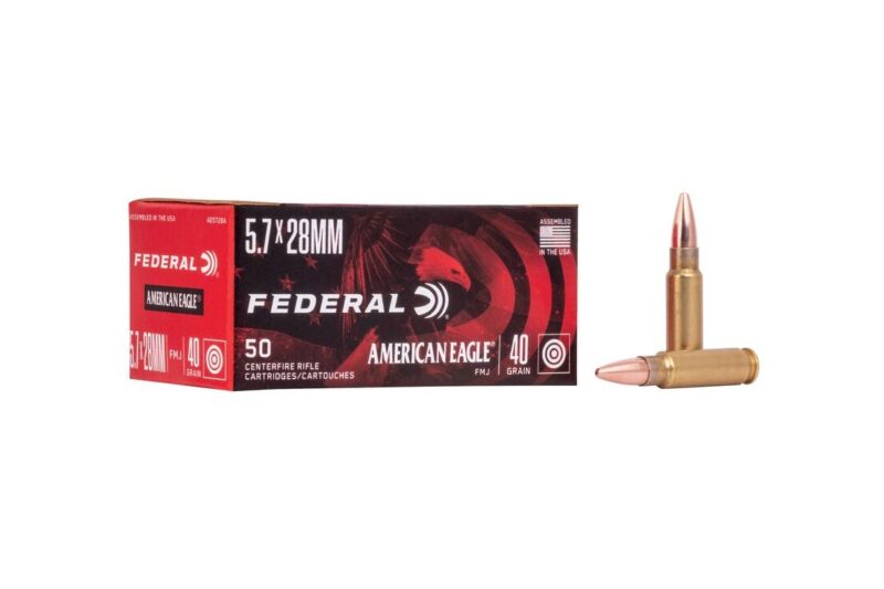 FEDERAL 5.7 x 28 40gr FMJ AMMO 50CT FEDERAL 5.7 x 28 40gr FMJ AMMO 50CT