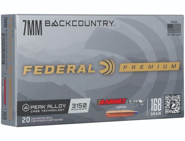 FEDERAL 7MM BACK COUNTRY BARNES LRX AMMO 20CT