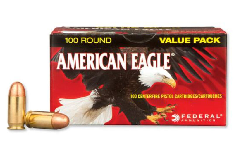 FEDERAL AMERICAN EAGLE 45 ACP 230GR FMJ AMMO 50RDS
