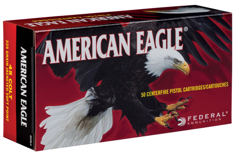 FEDERAL AMERICAN EAGLE 45 COLT 225GR JSP AMMO 20CT FEDERAL AMERICAN EAGLE 45 COLT 225GR JSP AMMO 20CT