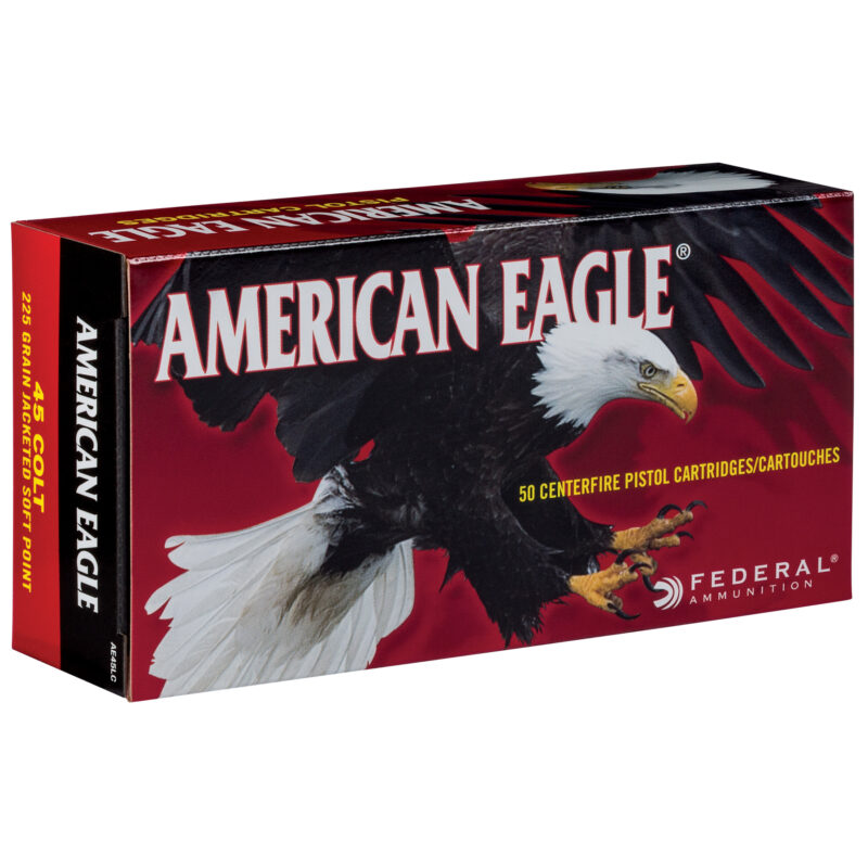 FEDERAL AMERICAN EAGLE 45 COLT 225GR JSP AMMO 20CT