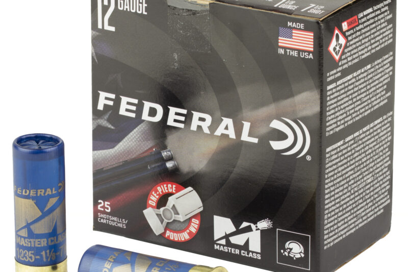 FEDERAL MASTER CLASS 12GA 2.75" 1-1/8OZ 1235FPS #7.5 AMMO 25RDS