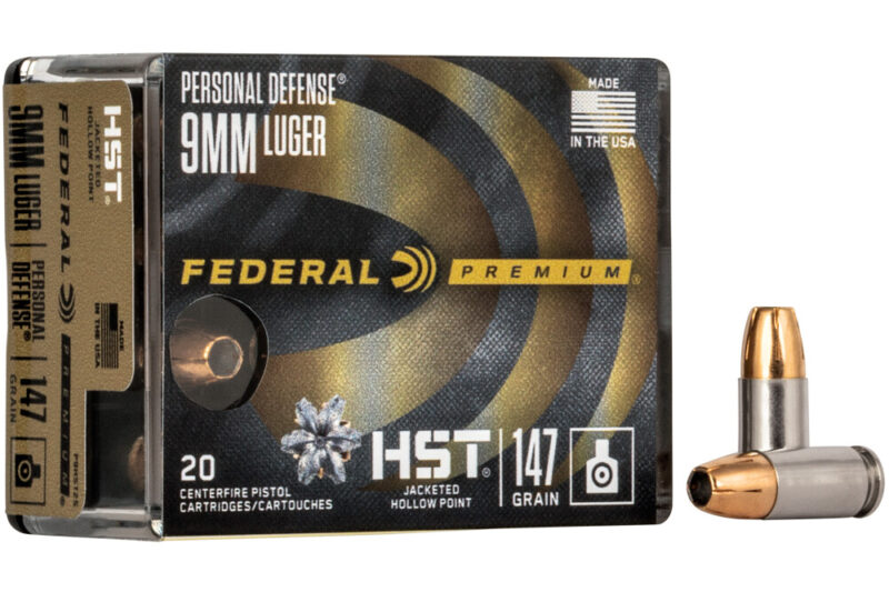 FEDERAL PREMIUM HST 9MM 147GR JHP AMMO 20RDS