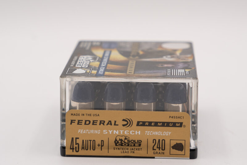 FEDERAL PREMIUM SOLID CORE 45 ACP+P 240GR AMMO 20RDS