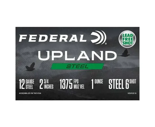 FEDERAL UPLAND STEEL 12GA 2-3/4 1375FPS 1OZ #6