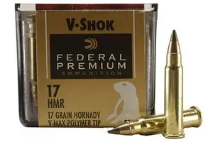 FEDERAL_17HMR_17GR_V-MAX_AMMO_50CT FEDERAL 17HMR 17GR V-MAX AMMO 50CT