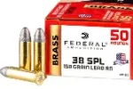 FEDERAL 38 SPL 158GR LRN AMMO 50CT