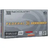 FEDERAL 7MM BACK COUNTRY BARNES LRX AMMO 20CT