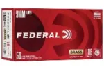 FEDERAL 9MM 115GR FMJ 50CT