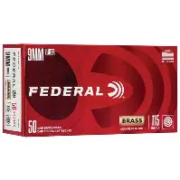FEDERAL 9MM 115GR FMJ 50CT