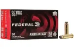 FEDERAL AMERICAN EAGLE 357 MAG 158GR JSP AMMO 50RDS